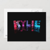 3Dライトの名前Kylie (写真) ポストカード (正面/裏面)