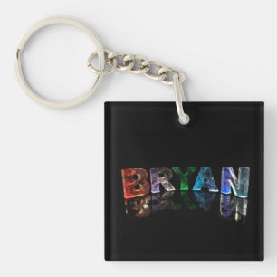 3Dライトの美しい一流のBryan キーホルダー