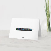 3DライトのChloeのための挨拶状 カード (裏面)