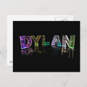 3DライトのDylanという名前(写真) ポストカード (正面/裏面)
