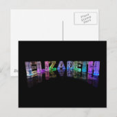 3DライトのElizabethという名前（写真） ポストカード (正面/裏面)