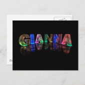 3DライトのGiannaという名前(写真) ポストカード (正面/裏面)