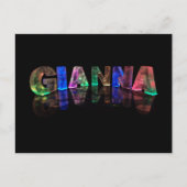 3DライトのGiannaという名前（写真） ポストカード (正面)