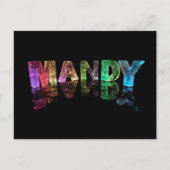 3DライトのMandyという名前(写真) ポストカード (正面)