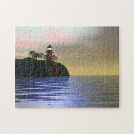 3Dライトハウスシーン ジグソーパズル (横)