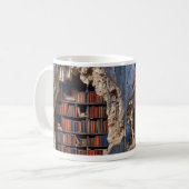 3Dライブラリマグコーヒ誕生日ギフト コーヒーマグカップ (正面左)