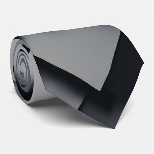 3Dラグジュアリーユニークグレイプリント ネクタイ (ロール)