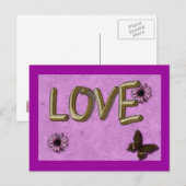 3Dラブユー金ゴールド ポストカード (正面/裏面)