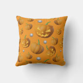 3Dリアル不気味ジャックオランタン&パンプキン クッション (裏面)