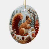 3Dリスの鳴き声 セラミックオーナメント (右)