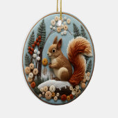 3Dリスの鳴き声 セラミックオーナメント (右)