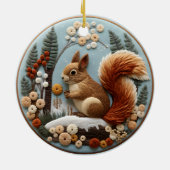 3Dリスの鳴き声 セラミックオーナメント (裏面)