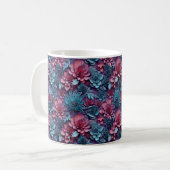 3Dルッキング印刷カラフル花 コーヒーマグカップ (正面左)