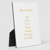 3Dルックで聖霊の贈り物 – ゴールデンスクリプト フォトプラーク (側面)