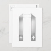 3Dルックシルバープリーストのストール ポストカード (正面/裏面)