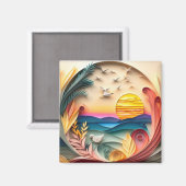 3Dレイクシーン マグネット (正面/裏面)