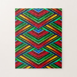 3Dレインボーダイヤモンド |透視カラフル図 ジグソーパズル