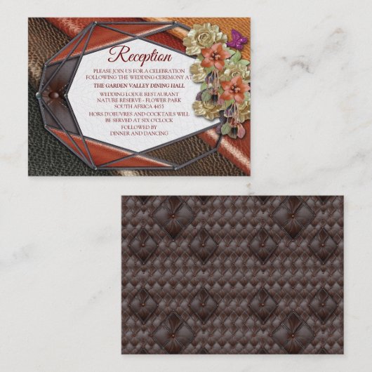 3Dレザーアカデミアデコール&カード エンクロージャーカード (正面/裏面)