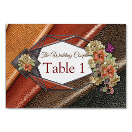 3Dレザーアカデミアデコール&カード テーブルナンバー