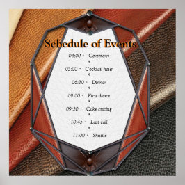 3Dレザーアカデミアデコール&カード ポスター