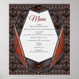 3Dレザーアカデミアデコール&カード ポスター