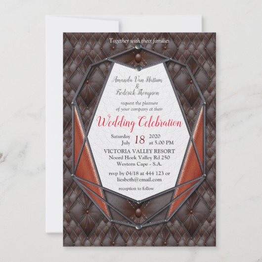 3Dレザーアカデミア 招待状 (正面)