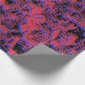 3Dレトロの連続再生パターン ラッピングペーパー (角)