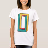3Dレトロ形状 Tシャツ (正面)