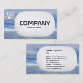 3Dロゼンジ – 海と空 名刺 (正面/裏面)