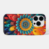 3D一輪の花 iPhoneケース (裏面横)