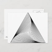 3D三角形の光学錯覚 ポストカード (正面/裏面)
