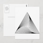 3D三角形の光学錯覚 ポストカード (正面/裏面)