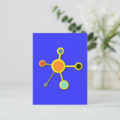 3D中の分子 ポストカード (スタンド正面)