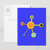 3D中の分子 ポストカード (正面/裏面)