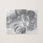 3d主Ganesha - Om ジグソーパズル (横)
