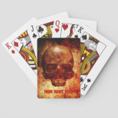 3D人間スカル。 トランプ (裏面)