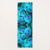 3D光学のターコイズと青の球体 ヨガマット (裏面)