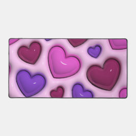 3D光沢マット付きデスクマットハート デスクマット
