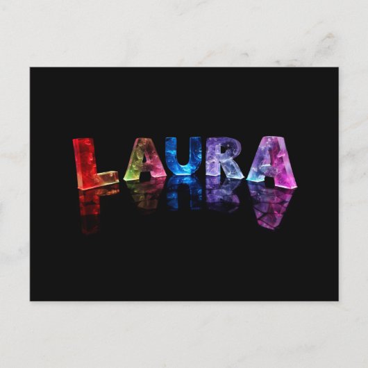 3D光源のラウラという名前（写真） ポストカード (正面)