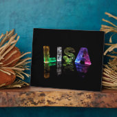 3D光源のリサという名前(写真) フォトプラーク (側面)