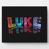 3D光源のルークという名前(写真) フォトプラーク (正面)