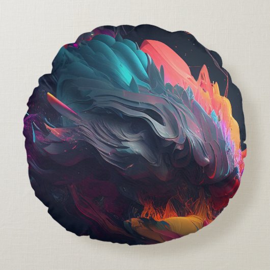 3D写真カスタム設計 ラウンドクッション (正面)