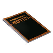 3D切り出し木工オン黒 ノートブック (右側)