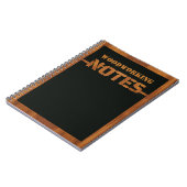 3D切り出し木工オン黒 ノートブック (左側)