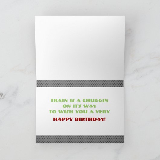 3D列車 カード (内部)