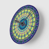 3D効果イバナ万華鏡のように千変万化するパターンデザイン ラウンド壁時計 (傾斜)