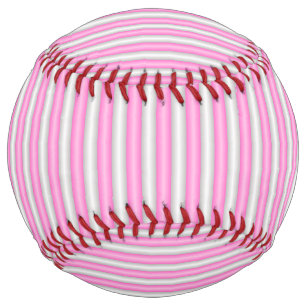 3D効果モダン付きネオンストライプピンク色の ソフトボール