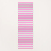 3D効果モダン付きネオンストライプピンク色の ヨガマット (正面)