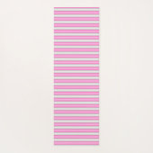 3D効果モダン付きネオンストライプピンク色の ヨガマット (裏面)