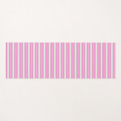 3D効果モダン付きネオンストライプピンク色の ヨガマット (正面(横))